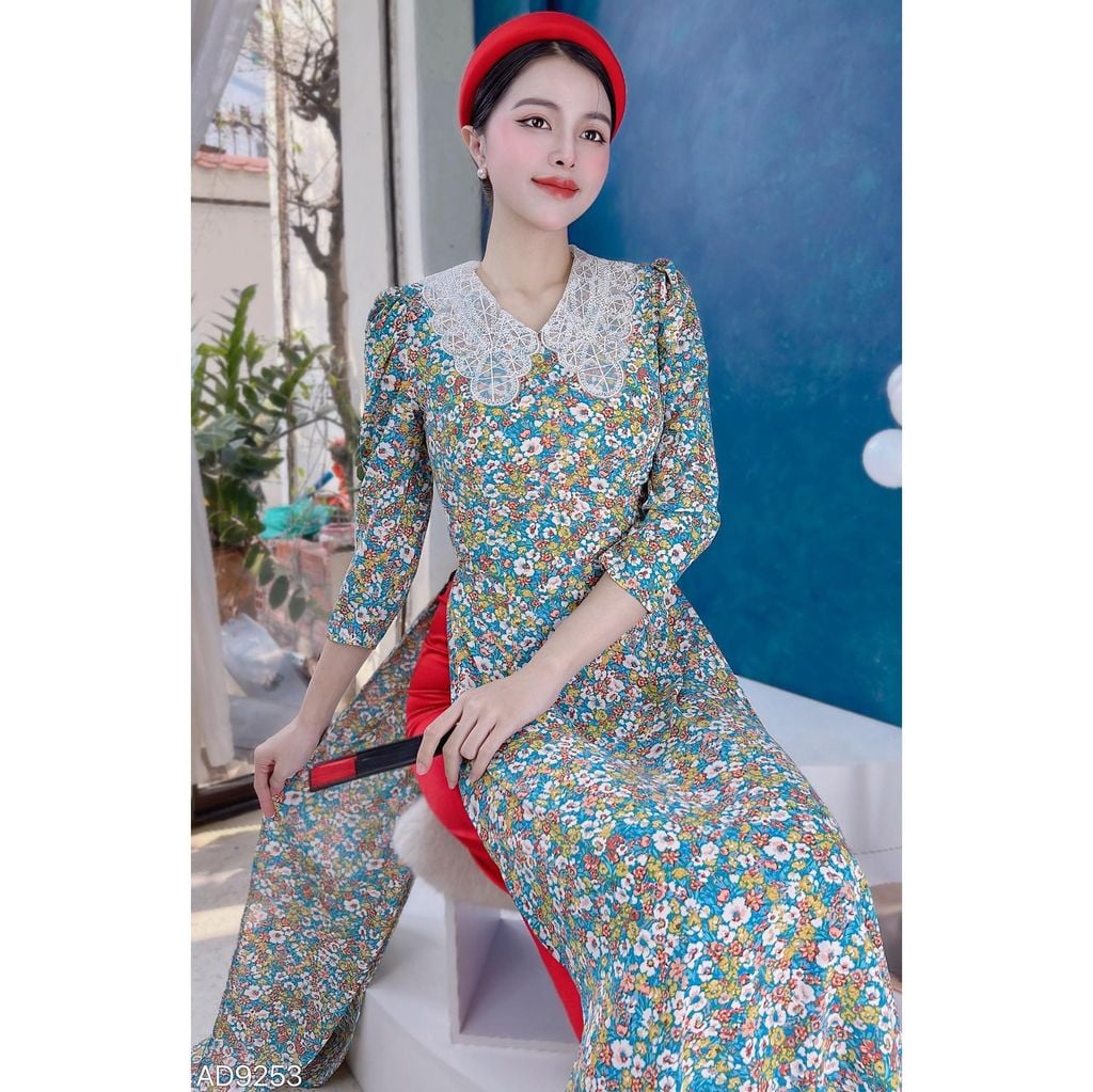 Áo Dài Ren The Leaf AD9253 (áo lẻ)