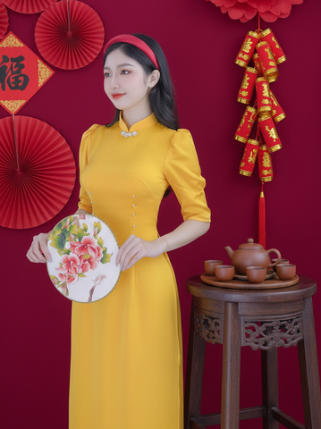 Áo Dài Eo Ngọc AD9258 (áo lẻ)