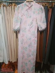 Áo Dài 4 Tà Nơ Pha Lê AD9003.9275 (áo lẻ)