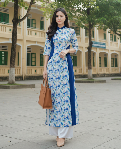 Áo Dài Âm Dương AD1460 (áo lẻ)