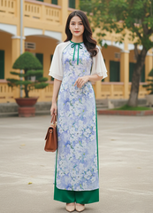 Áo Dài Gấu Trúc AD1632 (áo lẻ)