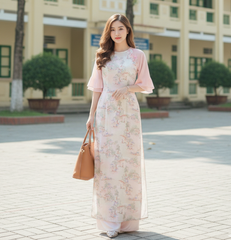 Áo Dài Bướm Đổi Màu AD9002.2738 (áo lẻ)