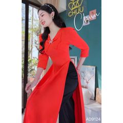 Áo Dài Cánh Bướm Dối Gian AD9001.9124 (áo lẻ)