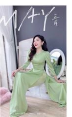 Áo Dài TL Cổ Tròn Ngọc AD8022 (áo lẻ)