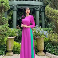 Áo Dài TL Cổ Tròn Ngọc AD8022 (áo lẻ)