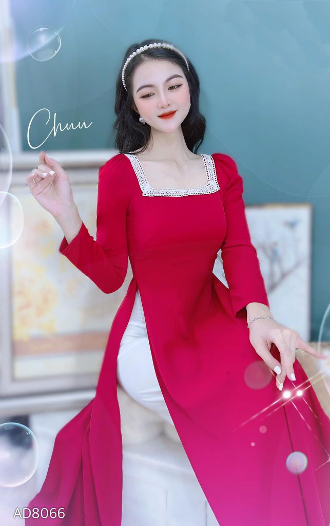Áo Dài Ren Cổ Chooker AD8066 (áo lẻ)