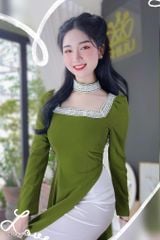 Áo Dài Ren Cổ Chooker AD8066 (áo lẻ)