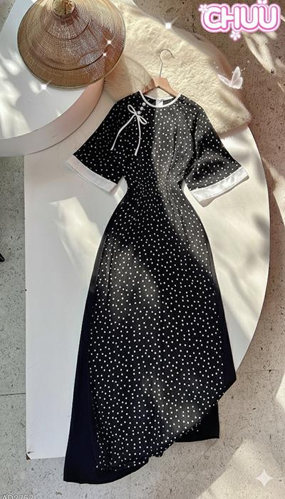 Áo Dài 4T Hạt Mưa Tinh Tú AD2757 (áo lẻ)