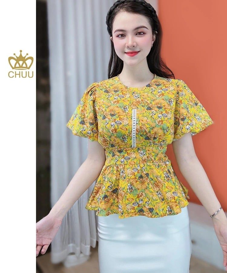 Áo Peplum Hoa R.U.N.G A9002.8024