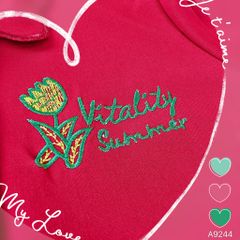 Áo Thêu Chữ Vitality (PK) A9244