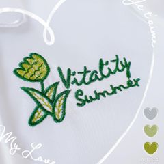 Áo Thêu Chữ Vitality (PK) A9244