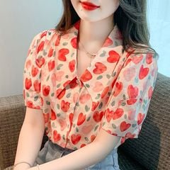 Áo Sơ Mi Cổ Nhọn Dolly A1592