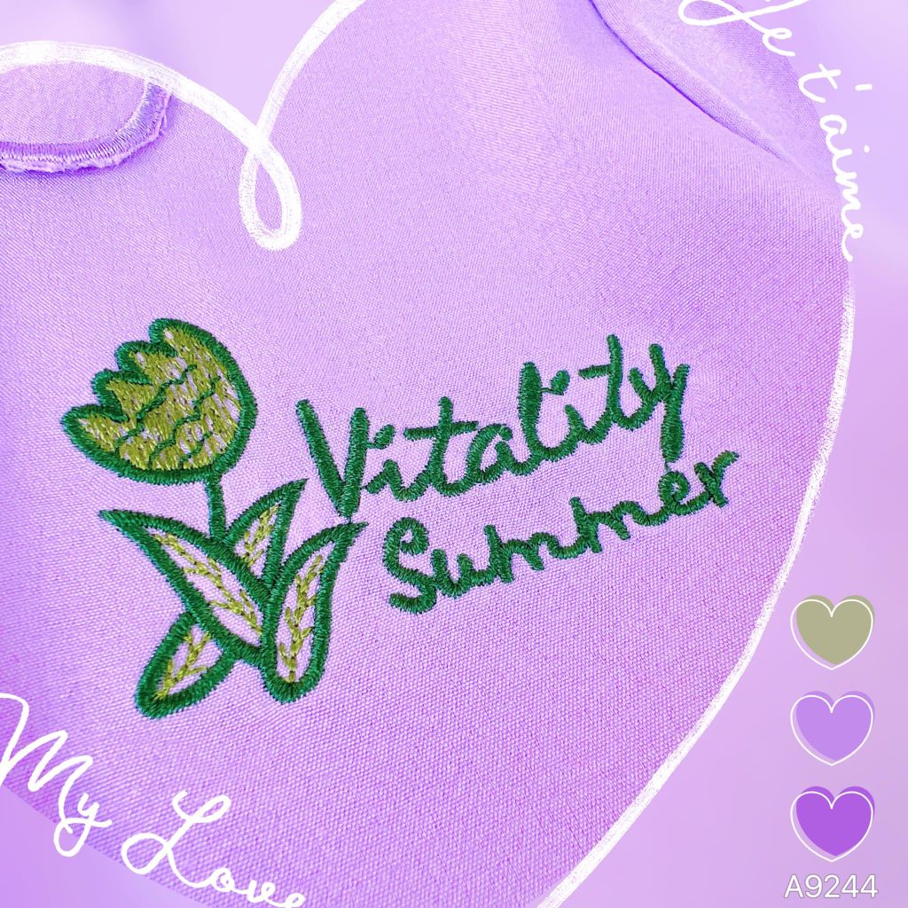 Áo Thêu Chữ Vitality (PK) A9244