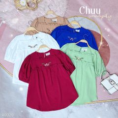 Áo Lụa Hanbok Thêu A9329