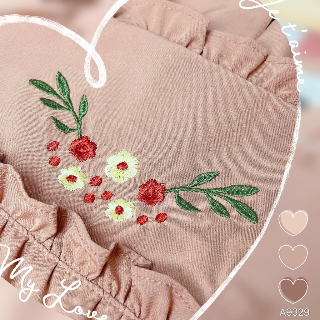 Áo Lụa Hanbok Thêu A9329