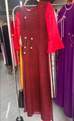 Áo Dài Bloom Tay Loe AD3077 (Áo lẻ)
