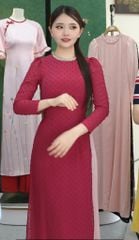 Áo Dài 4 Tà Châu Báu AD3032 (áo lẻ)