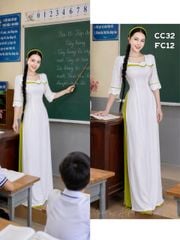Áo Dài Sương Rồng Hạt Tròn AD9001.2892 (áo lẻ)