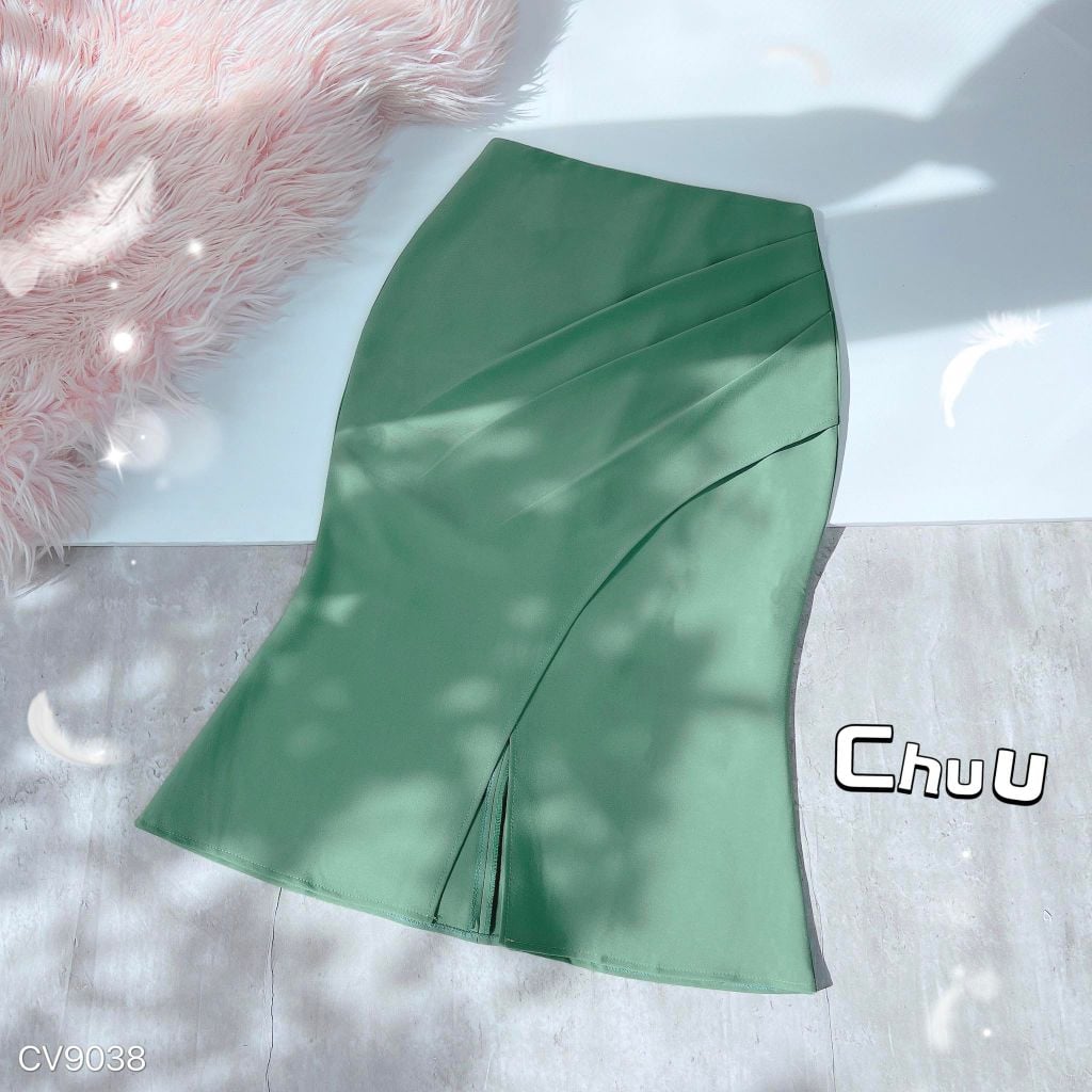 Chân Váy Đuôi Cá Nhún Xẻ 69cm CV9001.9038