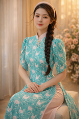 Áo Dài Thiên Nga AD3054 (Áo lẻ)