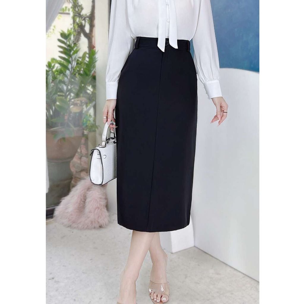 Chân Váy Suông Cotton Dáng Dài 78cm CV1063