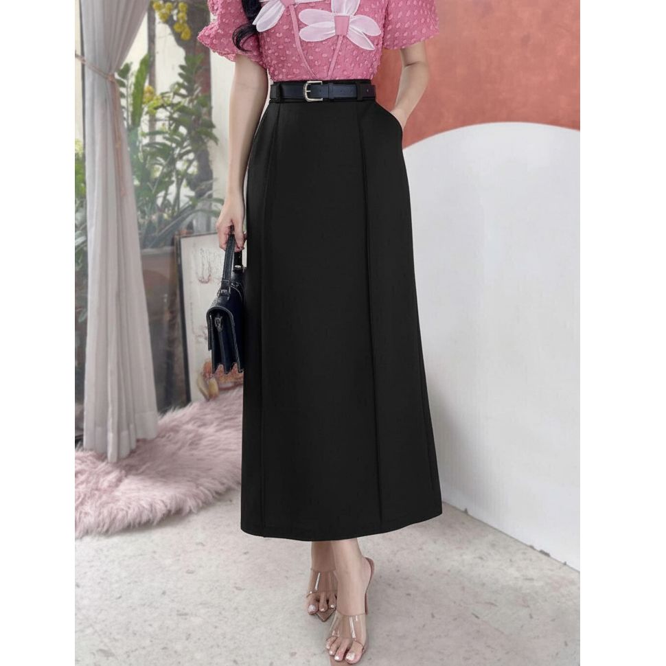 Chân Váy Suông 2 Li Chỉ Nổi 86cm CV9001.1072