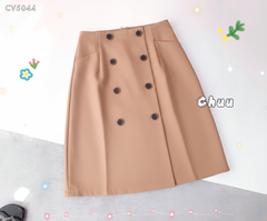 Chân Váy 8 Nút Đen CV5044