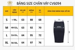 Chân Váy Lệch 3 Cúc Bọc CV9001.6094