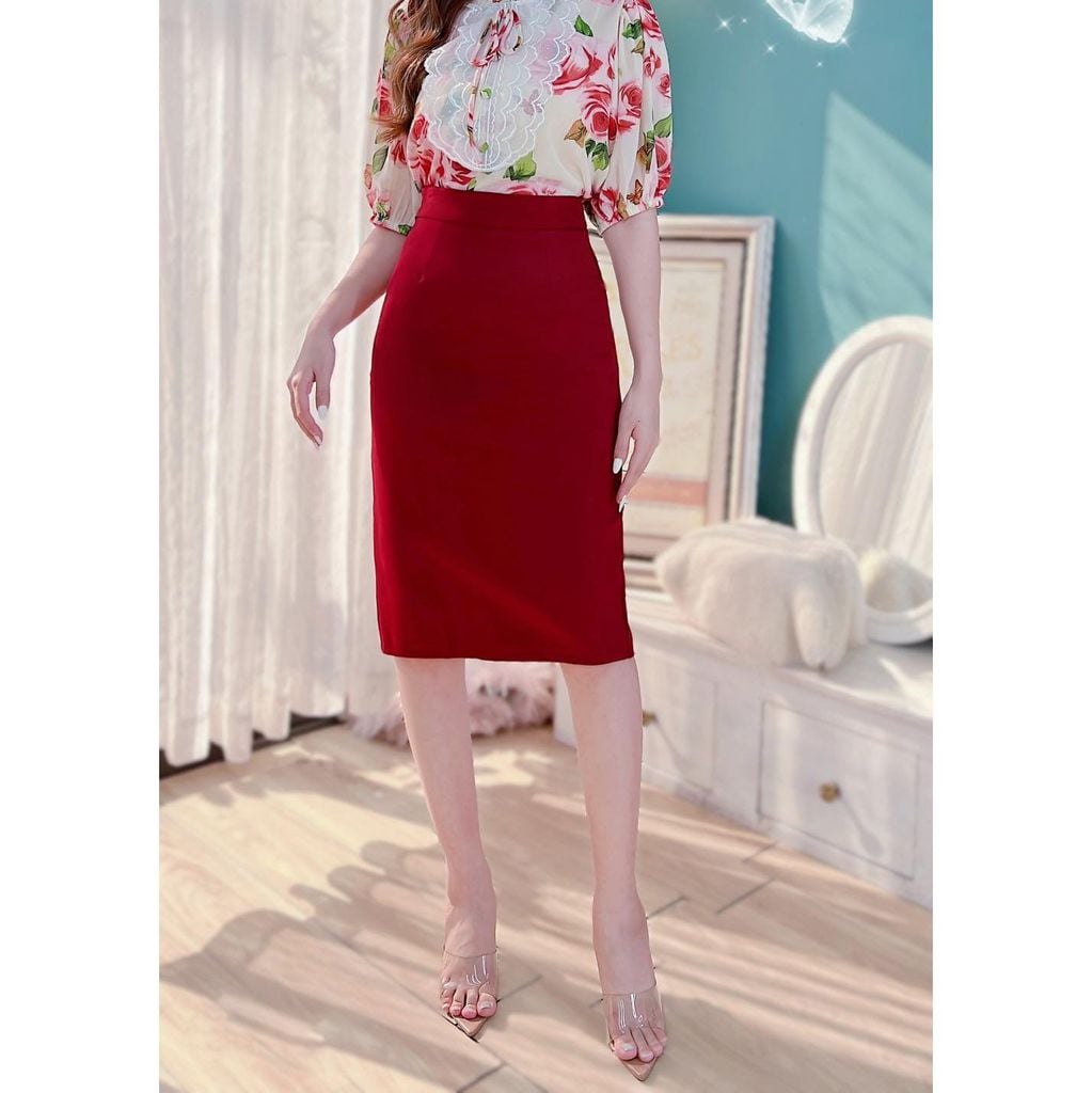 Chân Váy Dáng Bút Chì Basic CV8120