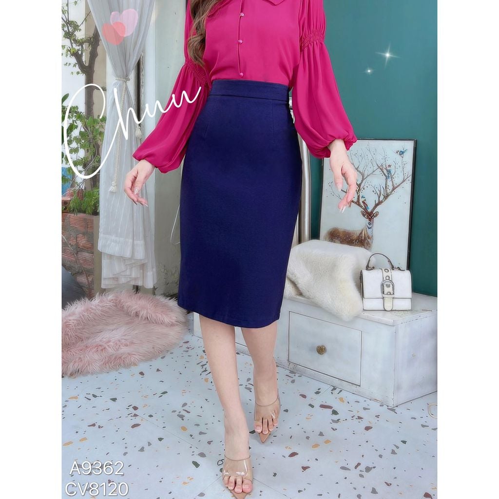 Chân Váy Dáng Bút Chì Basic CV8120