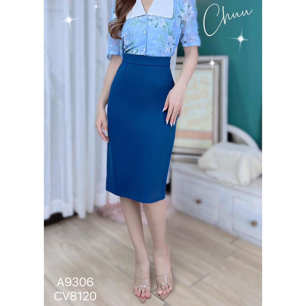 Chân Váy Dáng Bút Chì Basic CV8120