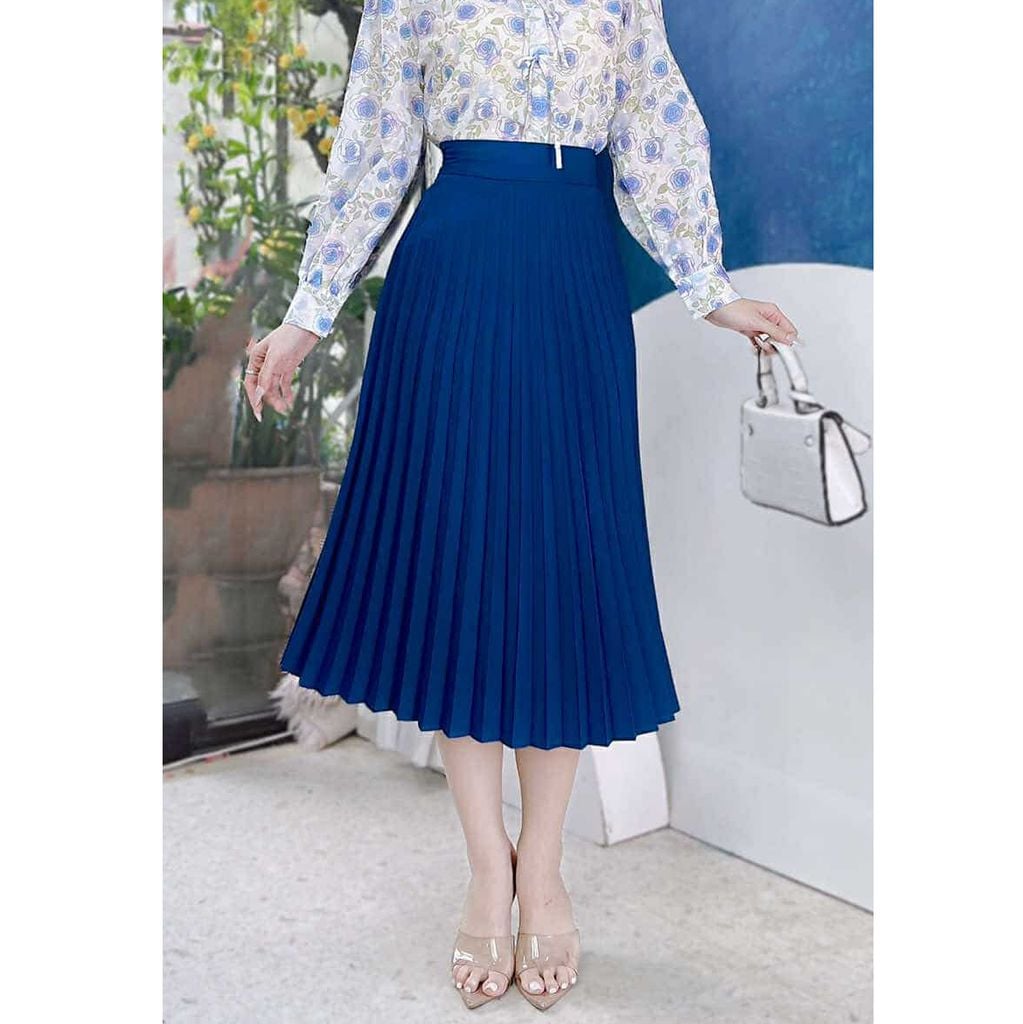 Chân Váy Li Quạt Chun Sau CV9015