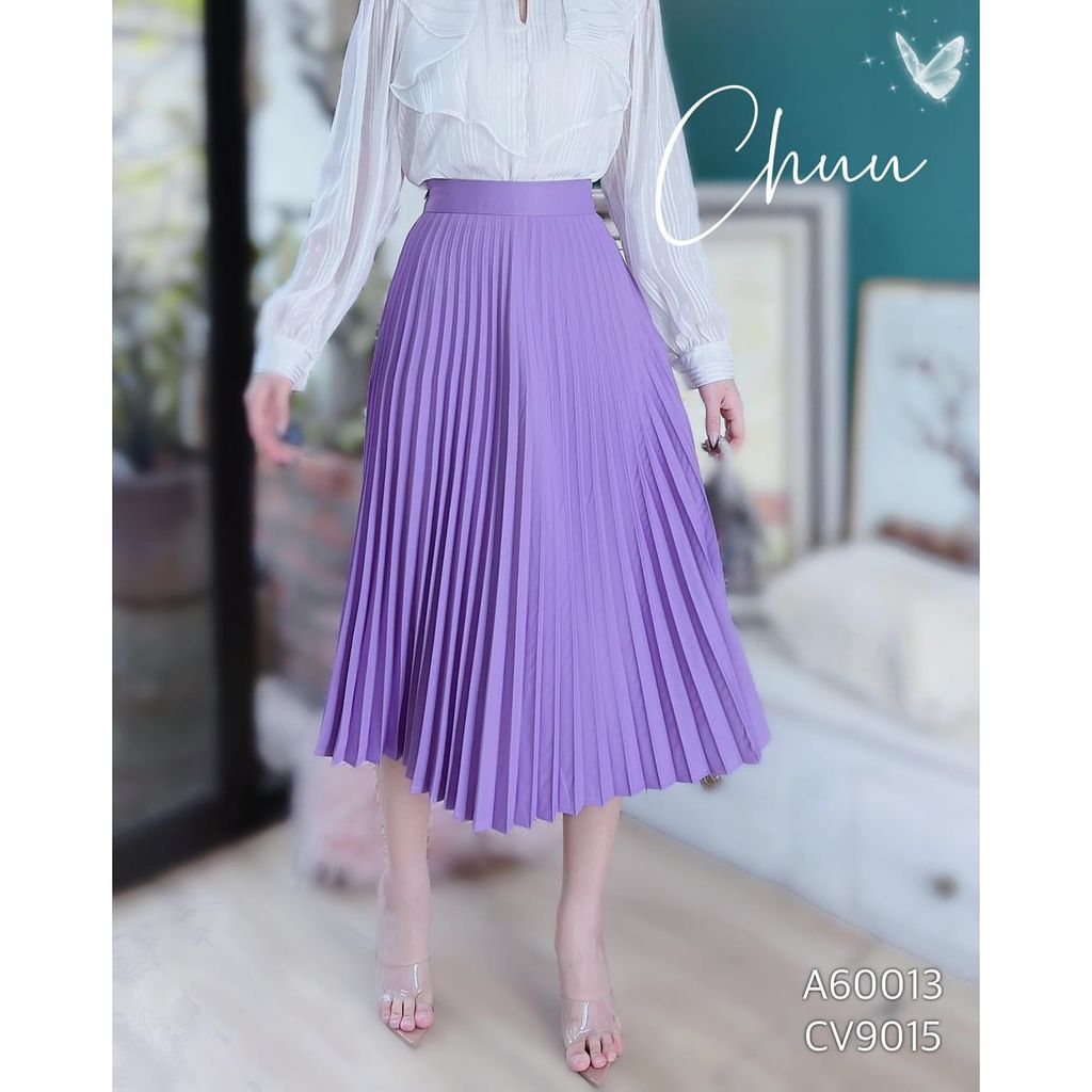 Chân Váy Li Quạt Chun Sau CV9015