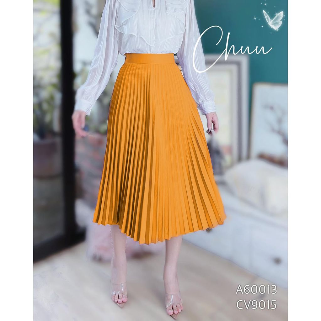 Chân Váy Li Quạt Chun Sau CV9015