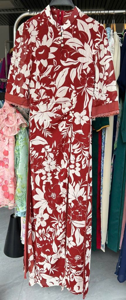 Áo Dài 4 Tà Leng Keng AD3071 (Áo lẻ)