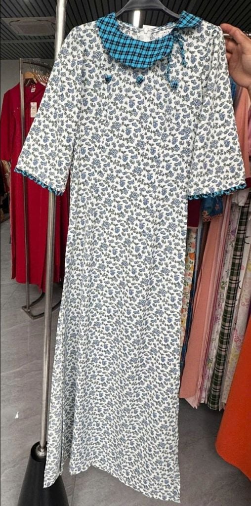 Áo Dài Nấm Chấm Bi AD3100 (Áo lẻ)