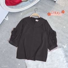 Áo Tơ Tay Hoa Xoắn AT9001.2883