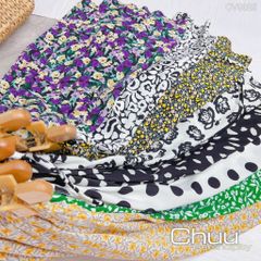 Chân Váy Midi Hoạ Tiết CV8025