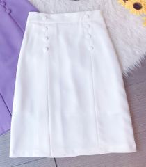 Chân Váy Dài 8 Nút Bọc CV9001.5045