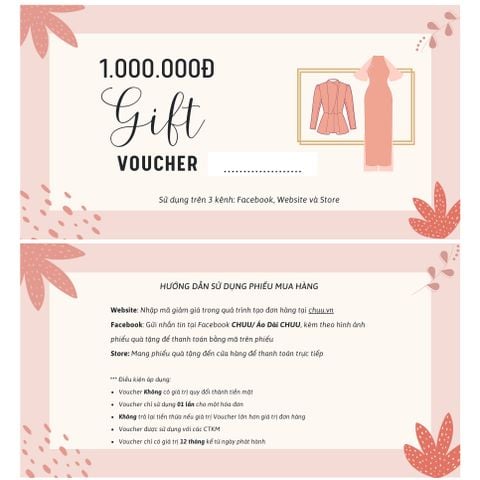 GIFT VOUCHER 1 TRIỆU