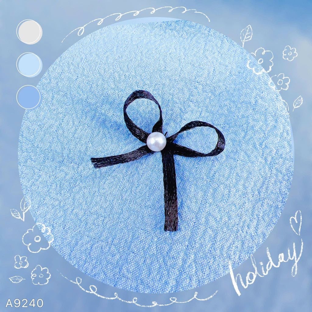 Áo Sơ Mi Tay Bí Đính Nơ A9240 (Áo lẻ)