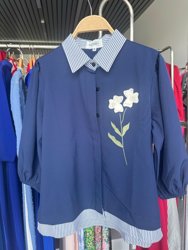 Áo Sơ Mi Sọc Hoàng Hoa A3959 (Áo lẻ)