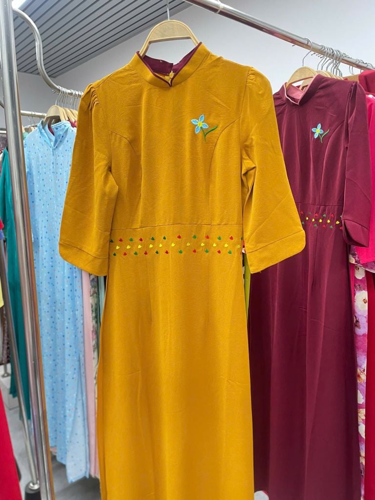 Áo Dài Kẹo Kéo Màu AD3064 (Áo lẻ)