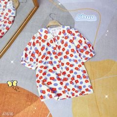 Áo Sơ Mi Cổ Sen Babiber A1616