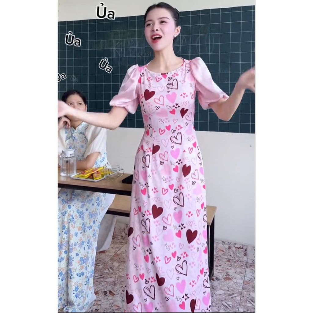 Áo Dài Bi Tay Màu AD9002.9224 (áo lẻ)