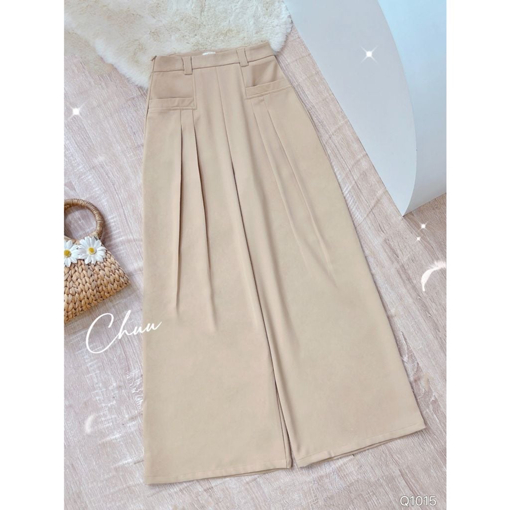 Quần Ống Rộng Túi Ngang Q1015