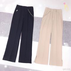 Quần Tây Ống Xẻ Dây Xích Q6103