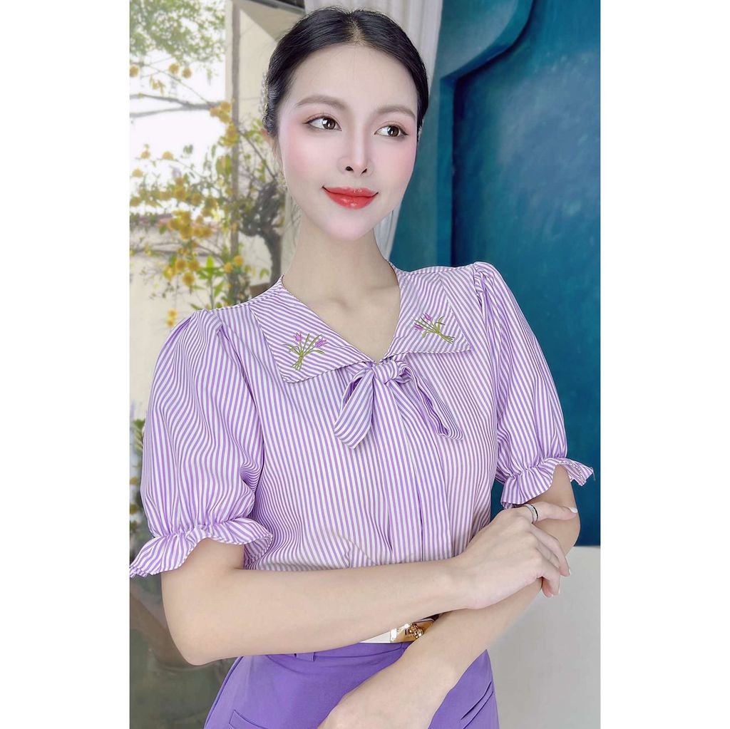 Áo Sơ Mi Bó Hoa Tulip A1800