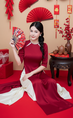 Áo Dài Huyền Trân Công Chúa AD1584 (Áo lẻ)