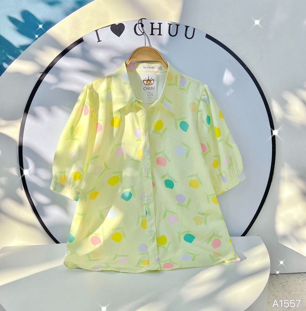 Áo Sơ Mi Hoa 10 Giờ A1557